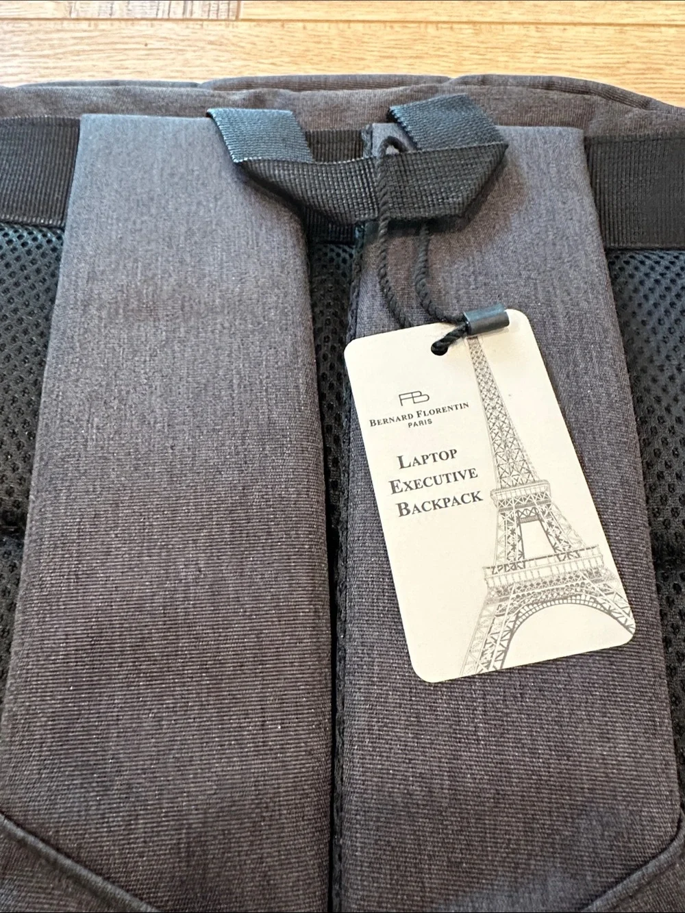 Black Men's Travel Backpack with UAE Emblem